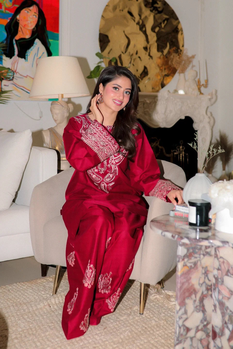 Gulnaar Embroidered 2pc