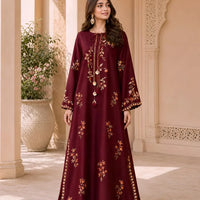 Maroon Luxe Kaftan 2pc